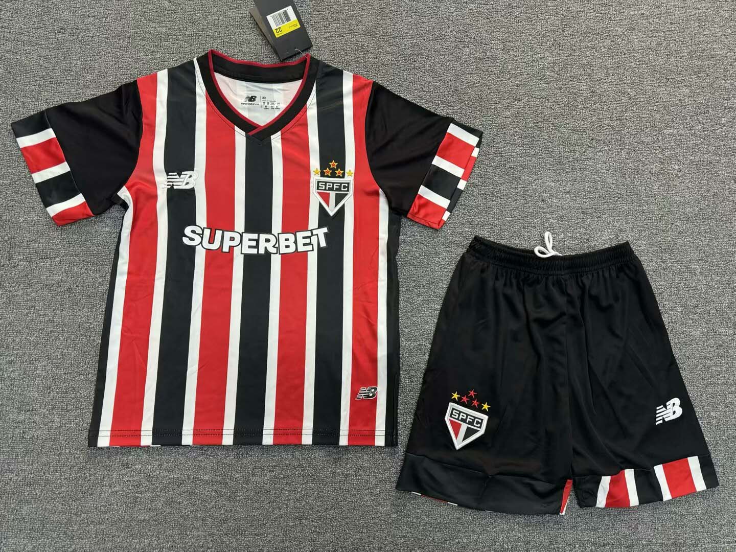 2024/2025 São Paulo Away Jersey Kids Size Suit-mysite Custom Football Kit- Nextkits