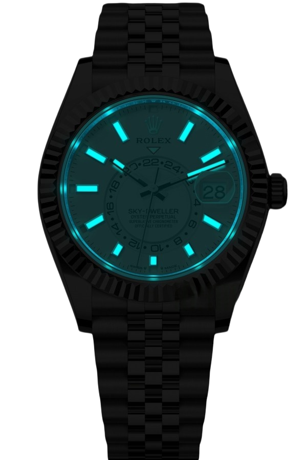 Rolex Sky-Dweller Blue Dial Super Clone Swiss Replica Watch Jubilee Bracelet Ref M336934-0004 Swiss 9002 Movement