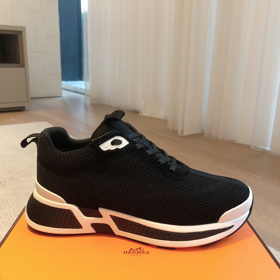 HEROS SNEAKER IN BLACK BREATHABLE MESH FABRIC、mysite、Cacoeks