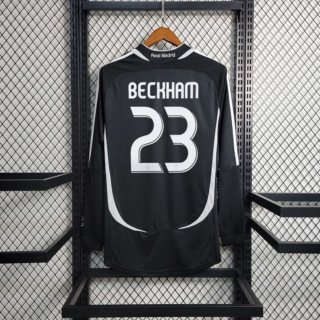 ManixJersey.com | Real Madrid Retro 06-07 Away Long Sleeve Jersey -Customize Name, Number and Patch | Worldwide Shipping