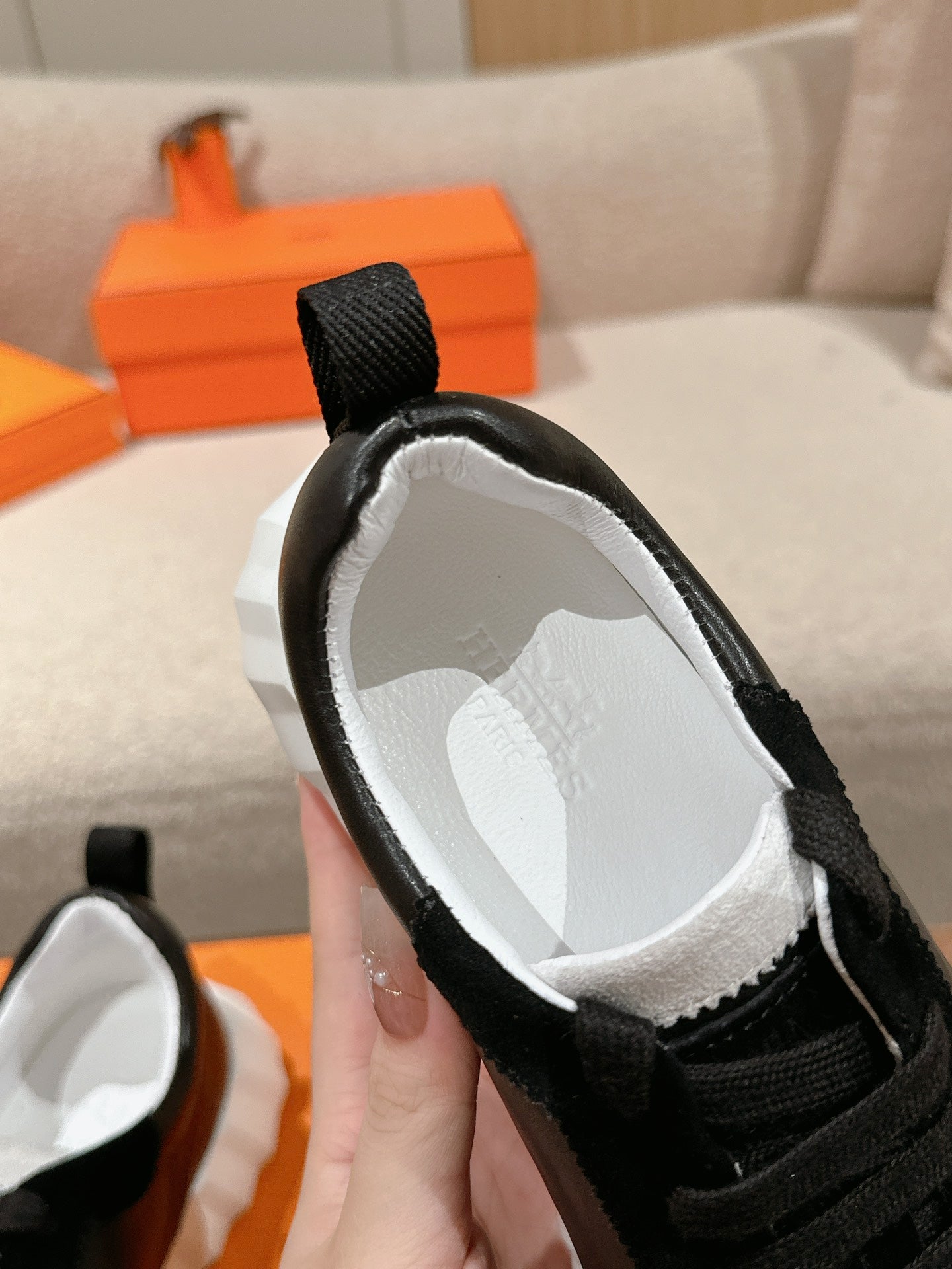 MAINLAND SNEAKER IN BLACK SUEDE AND CALFSKIN、mysite、Cacoeks