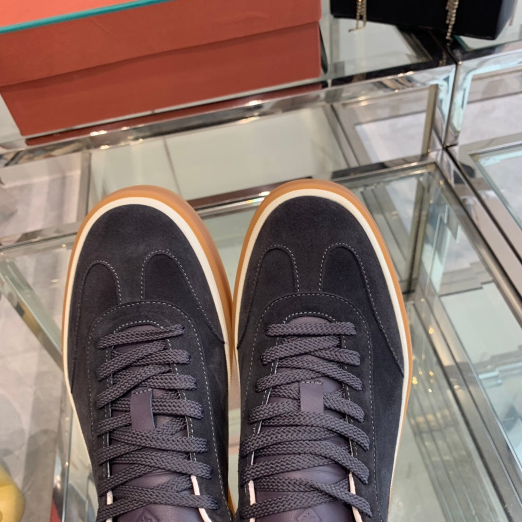 LP TENNIS WALK SNEAKERS CHARCOAL SUEDE、mysite、Cacoeks