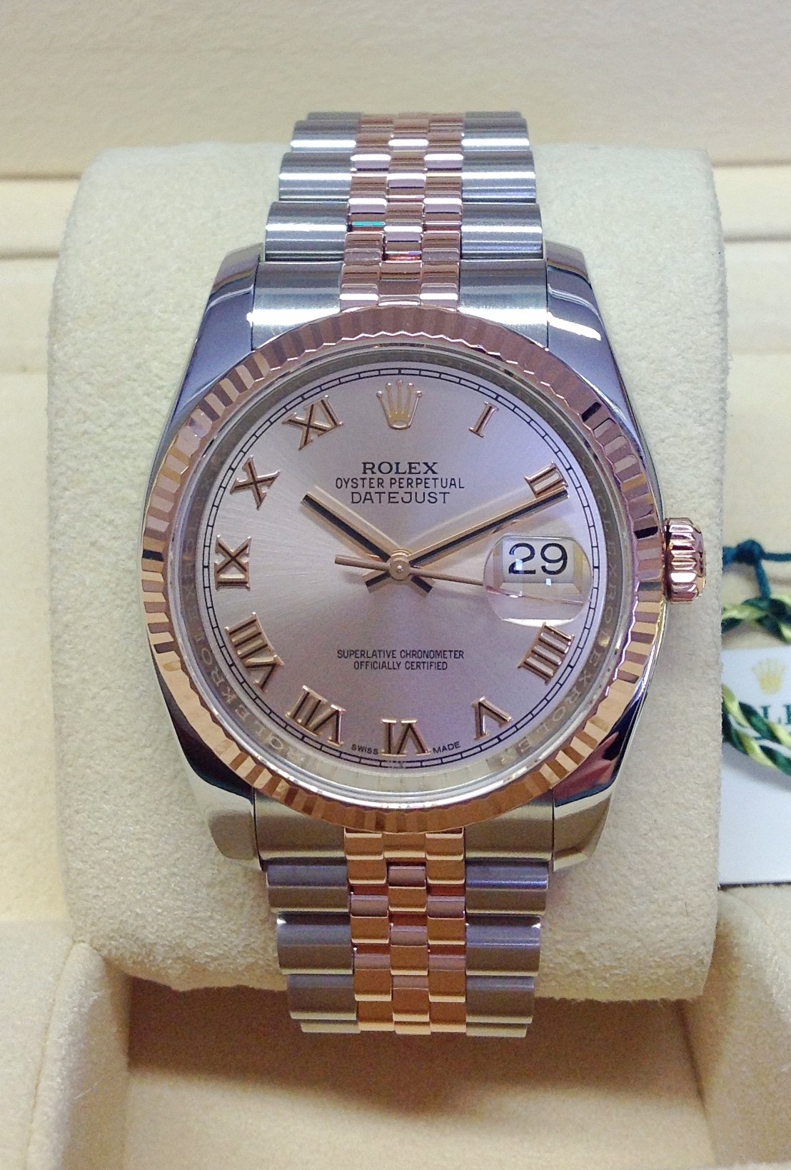 Rolex Datejust 36mm 116231 Pink Roman Dial