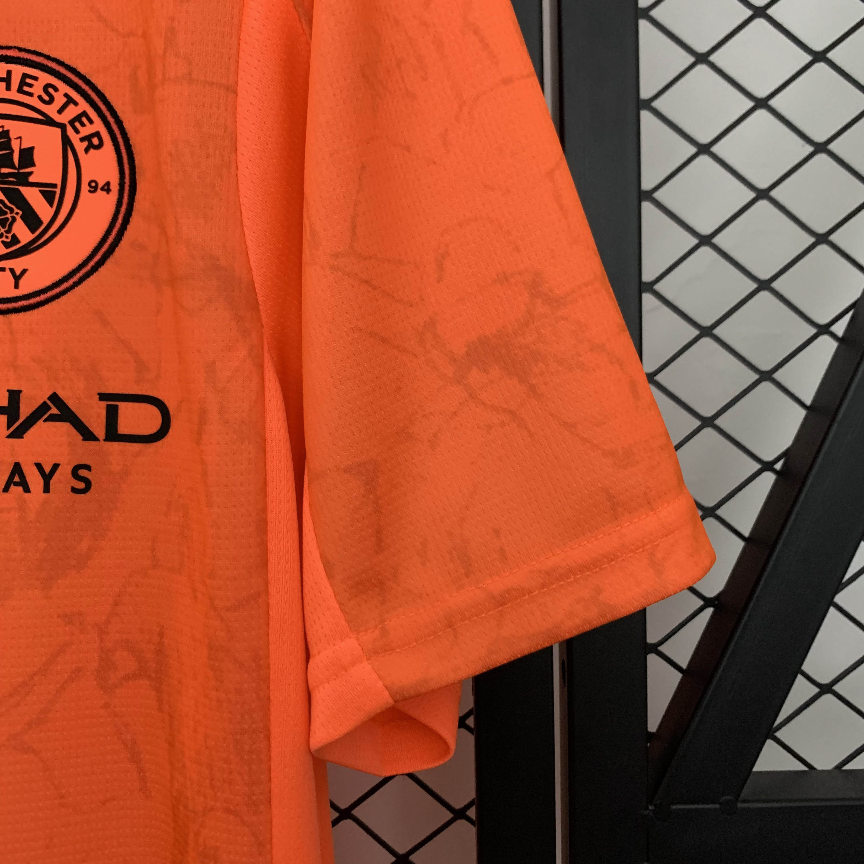 2025/2026 Manchester City KidSuper Joint Edition Orange Football Shirt 1:1 Thai Quality:football jersey mysite: unitedjerseyfootball 邓江浪:football