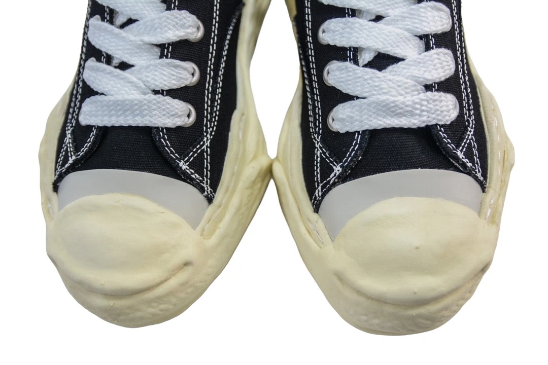 Maison Mihara Yasuhiro Hank VL OG Sole Canvas Low-top Sneaker Black Cream、mysite、Cacoeks