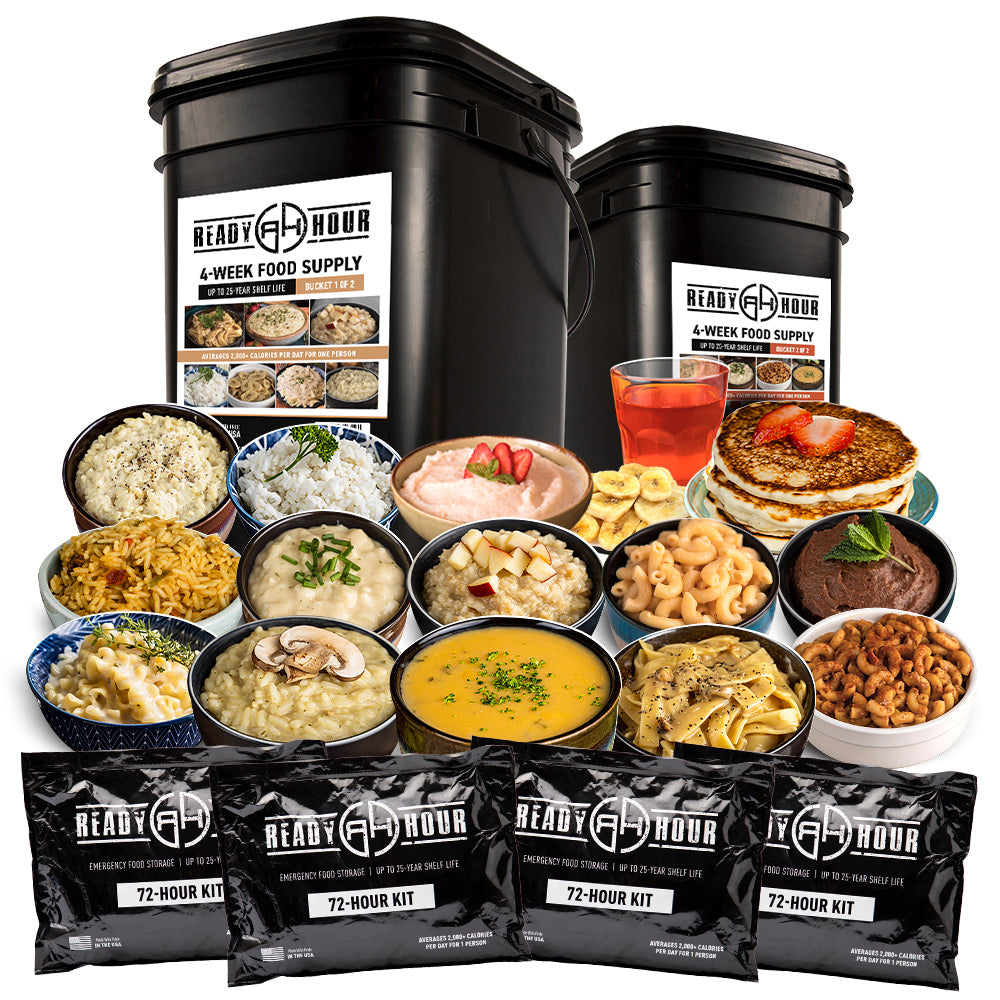 4 week plus 4 free 72 hour kits
