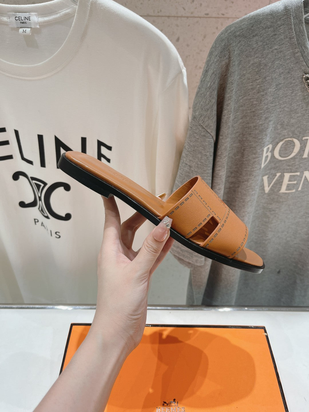 Idioma Sandal Tan Calfskin、mysite、Cacoeks