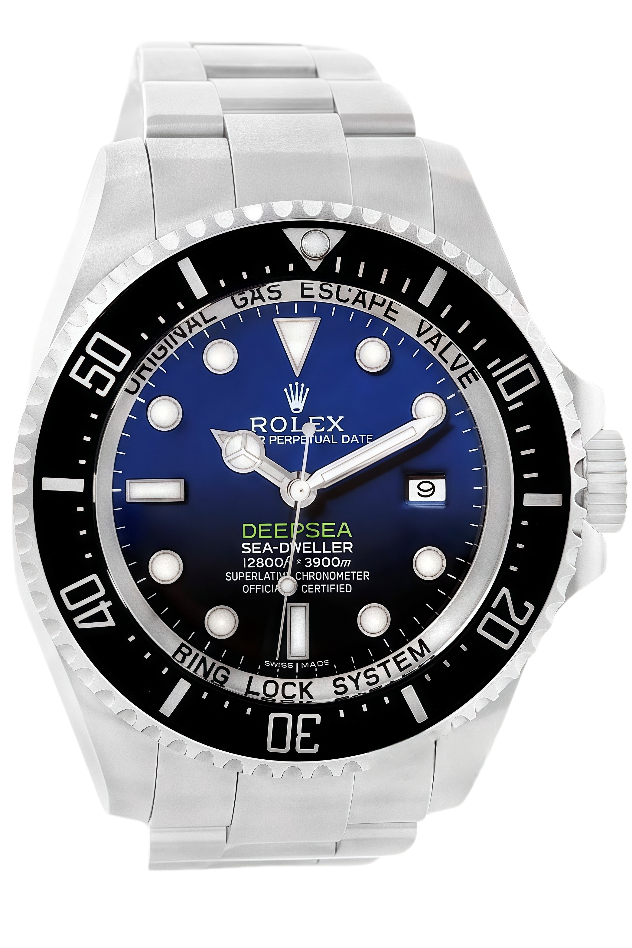 Rolex Deepsea D-Blue Dial 44mm Stainless Steel Super Clone Swiss Replica Watch Ref 116660-98210 “James Cameron”