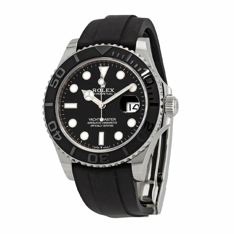 Rolex Yacht-Master 226659 White Gold Automatic Rubber Black Dial Replica-fasswatch