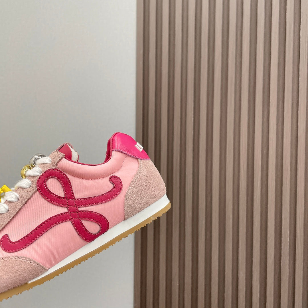 BALLET RUNNER 2.0 IN PINK PASTEL SUEDE AND LYCRA FABRIC、mysite、Cacoeks