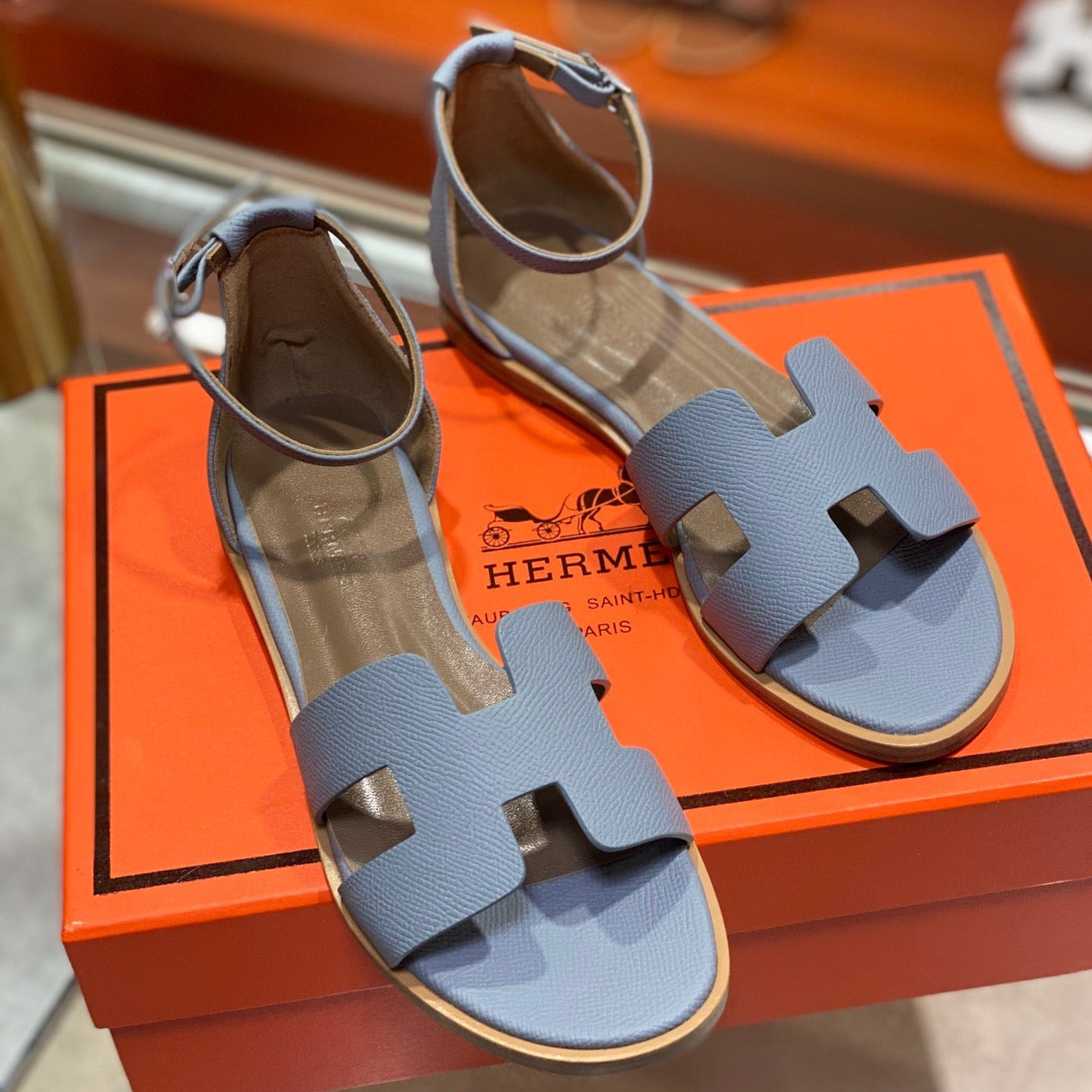 SANTORINI SANDAL SAPPHIRE CALFSKIN、mysite、Cacoeks