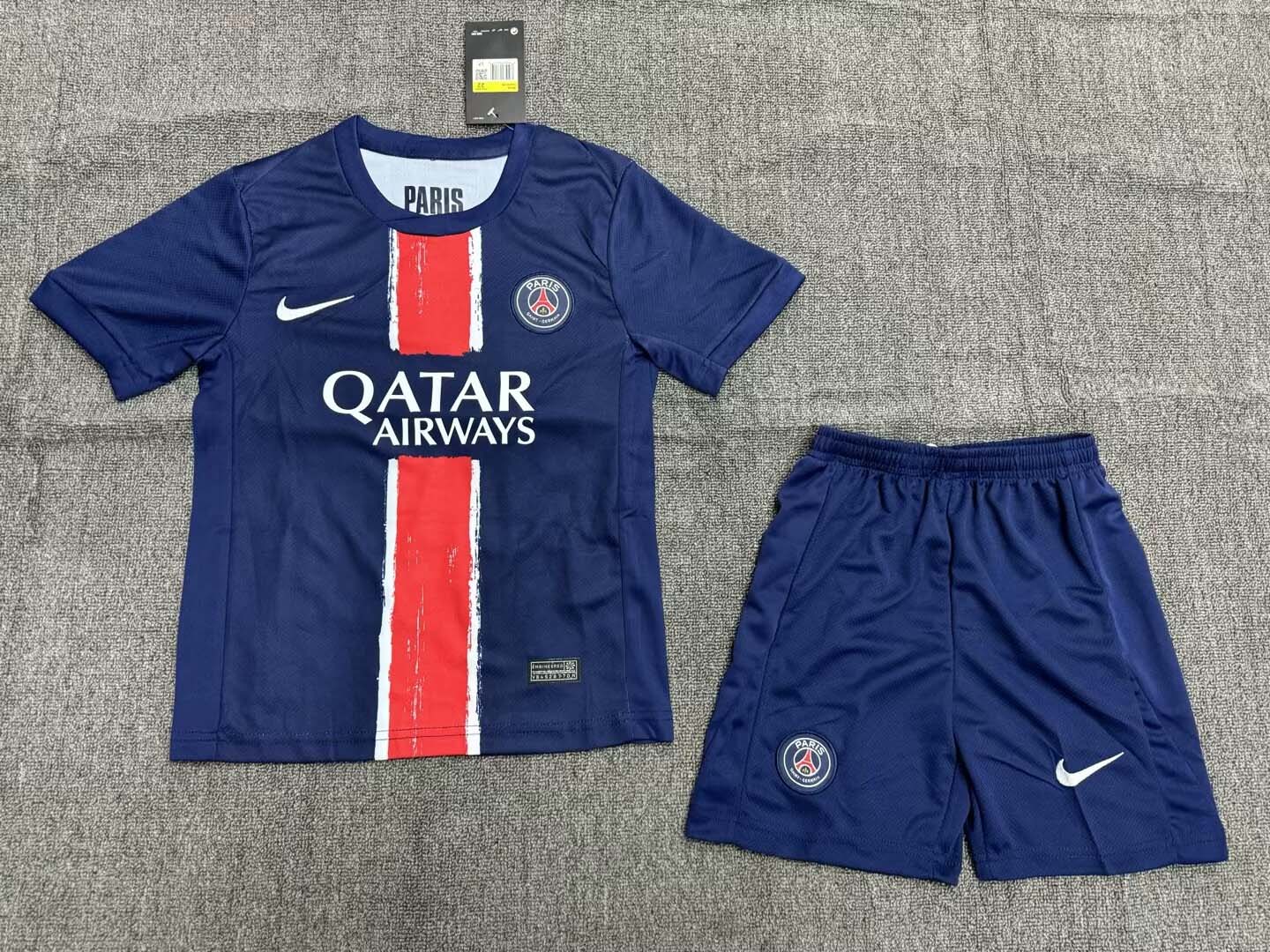 2024/2025 Kids set Paris Home (2025 European Champions) Jersey 1:1 Thai Quality:football jersey mysite: unitedjerseyfootball 邓江浪:football