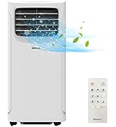 SHINCO Mobile Klimaanlage mit Abluftschlauch, 9000BTU, 2,6 kW, Kühlen&Ventilieren&Entfeuchten, Mo...