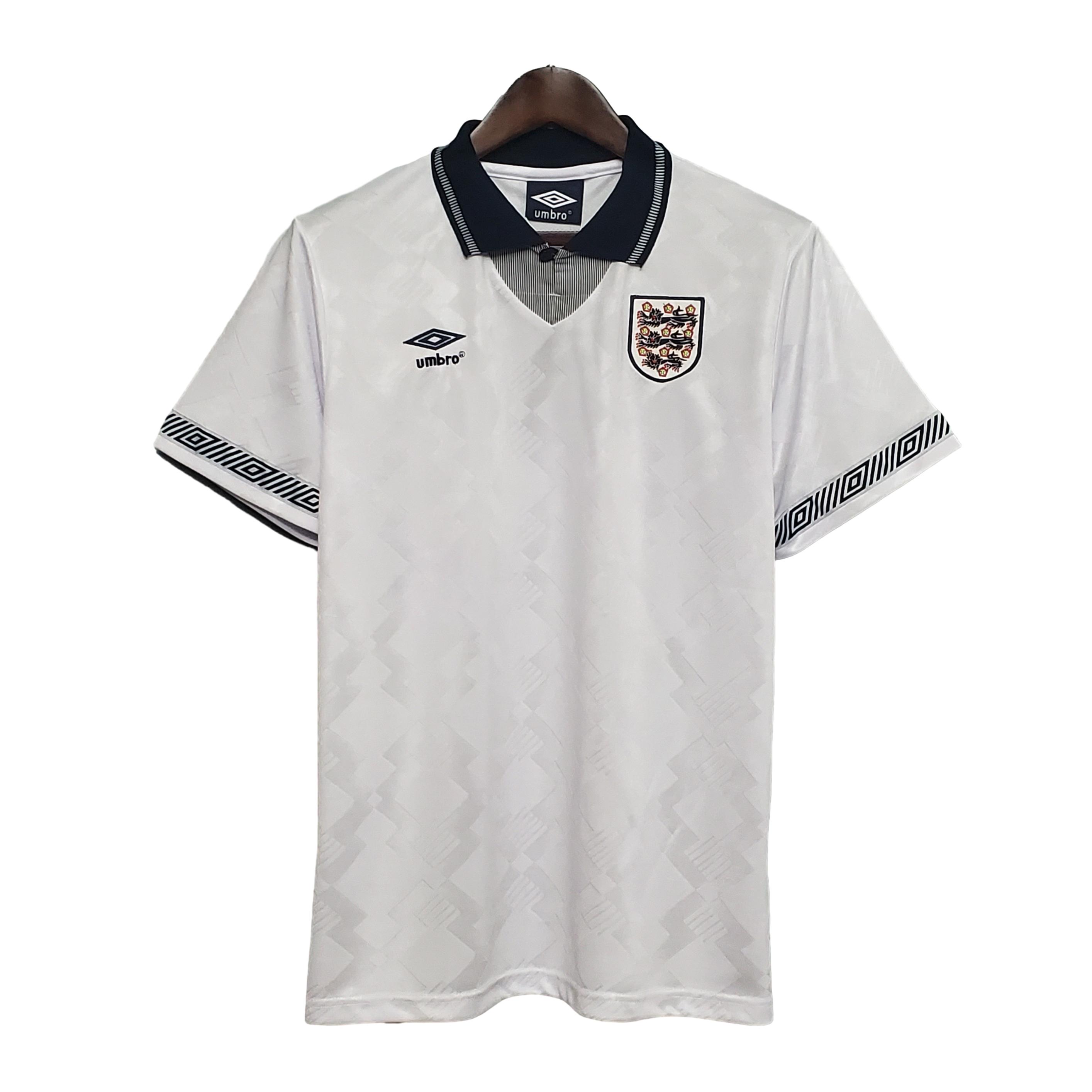 Higojerseys-Retro England 1990 Home Stadium Jersey
