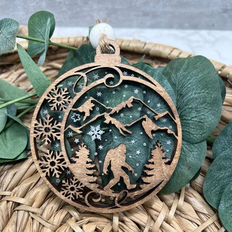 Bigfoot Christmas Ornament