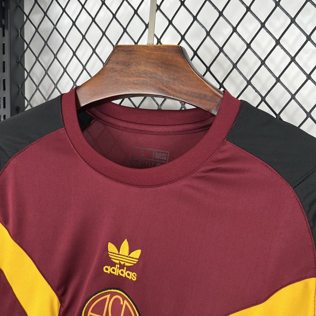 JerseysGala.com | AS Roma 24-25 Originals LFSTLR T-Shirt - Deep Red -Customize Name, Number and Patch | Worldwide Shipping