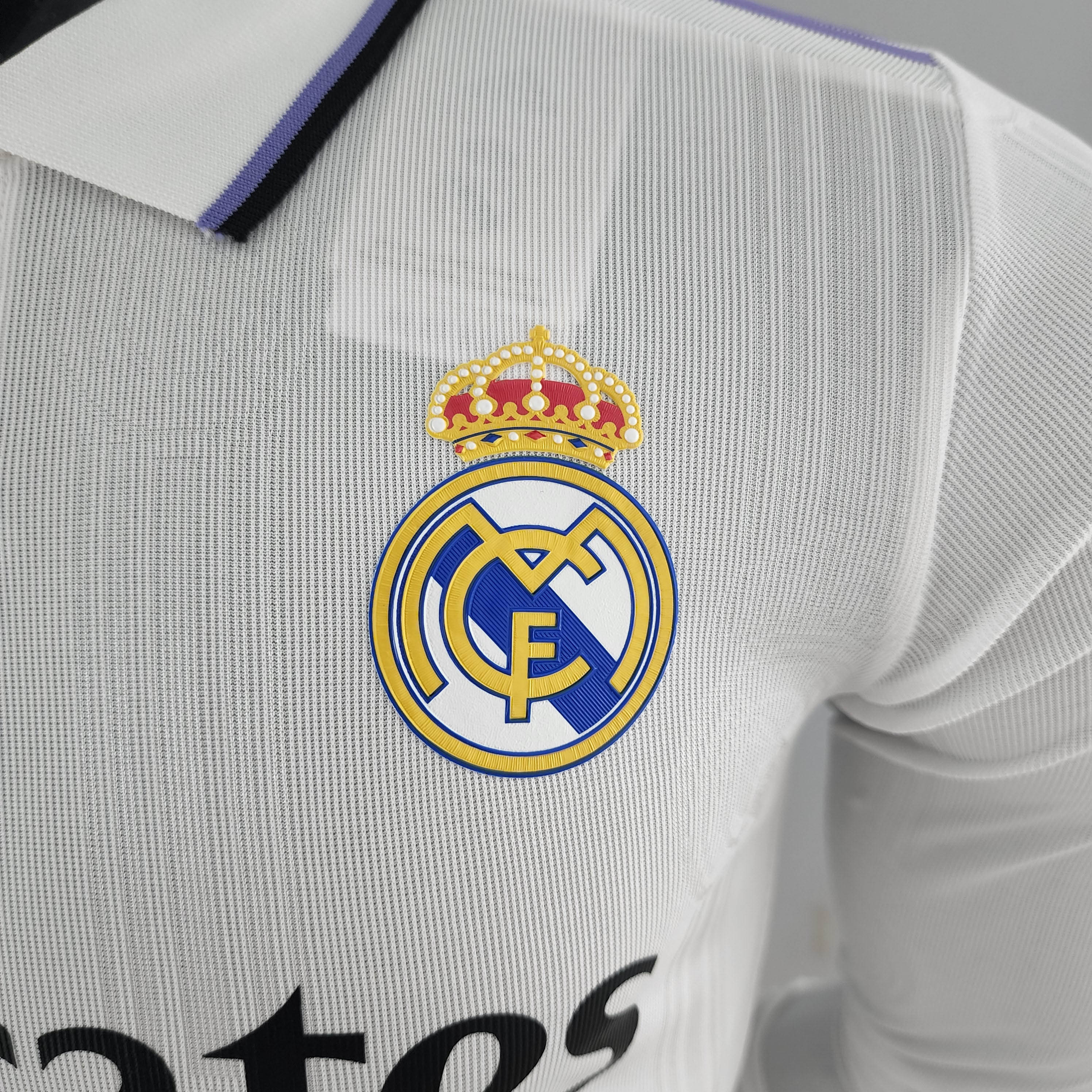 2022/2023 Long Sleeve Player Version Real Madrid Home:football jersey mysite: unitedjerseyfootball 邓江浪:football