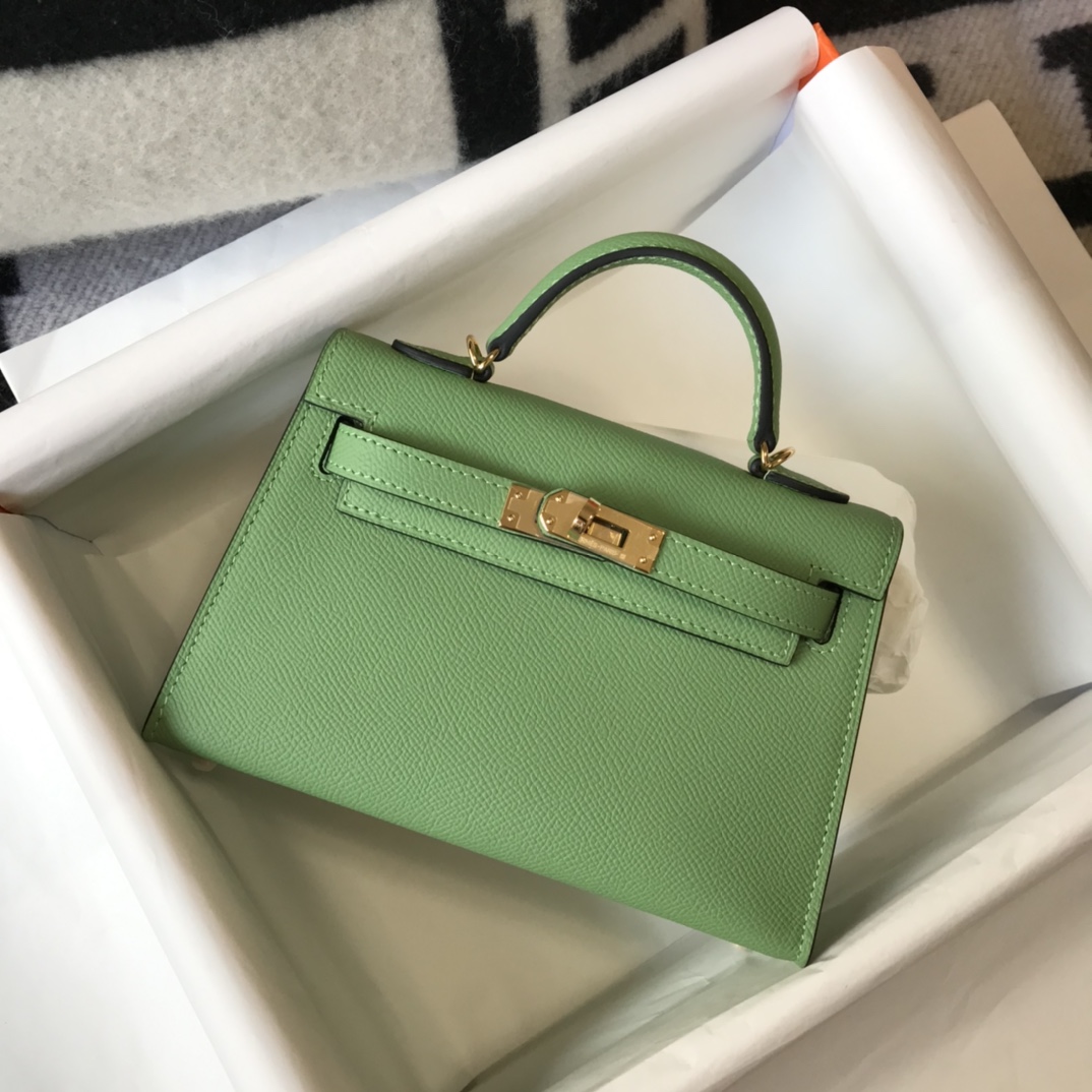 Original Copy Hermes Mini Kelly 19cm Leather Handbags More Colors-2