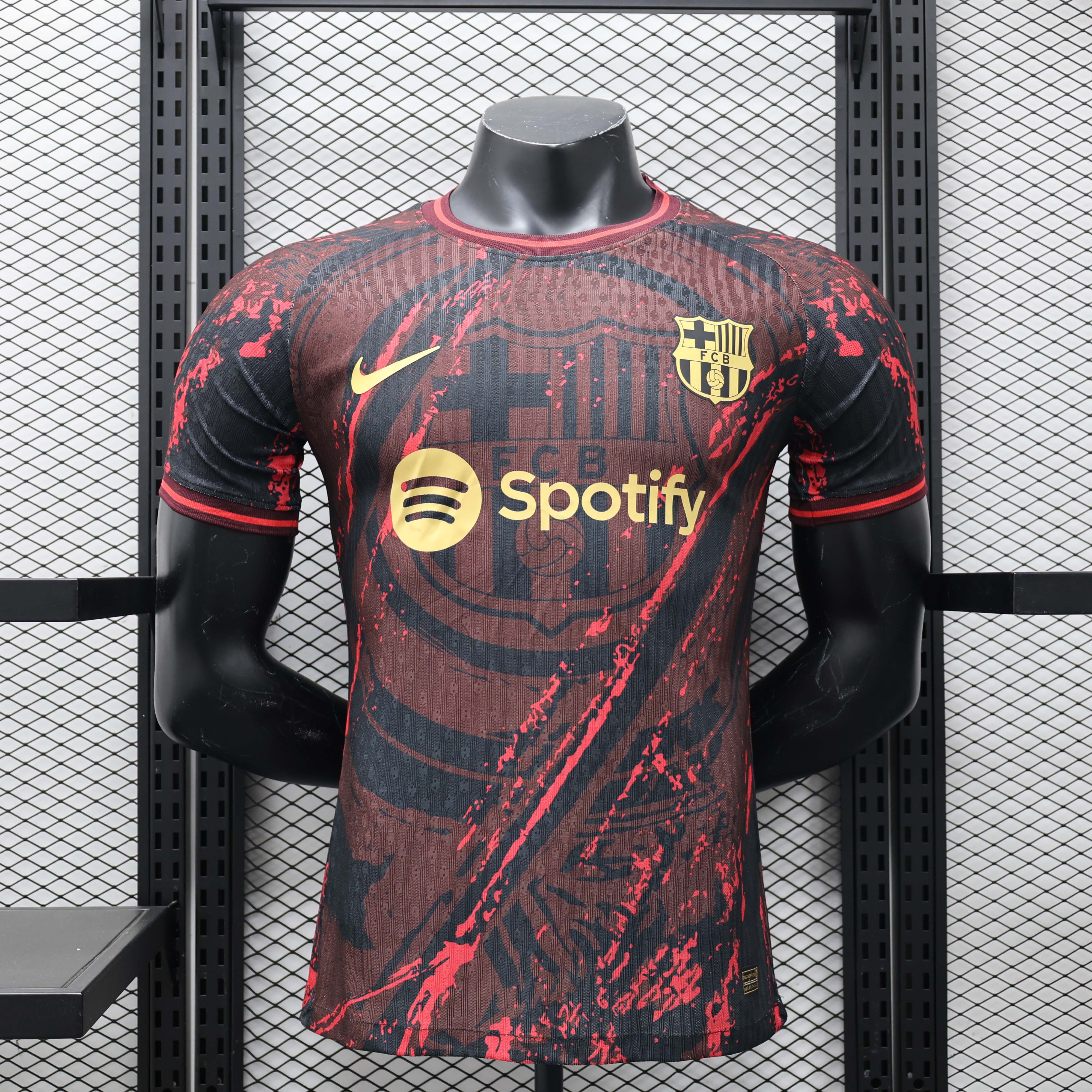 2024/2025 Player Version Barcelona Special Edition Red Football Shirt 1:1 Thai Quality:football jersey mysite: unitedjerseyfootball 邓江浪:football