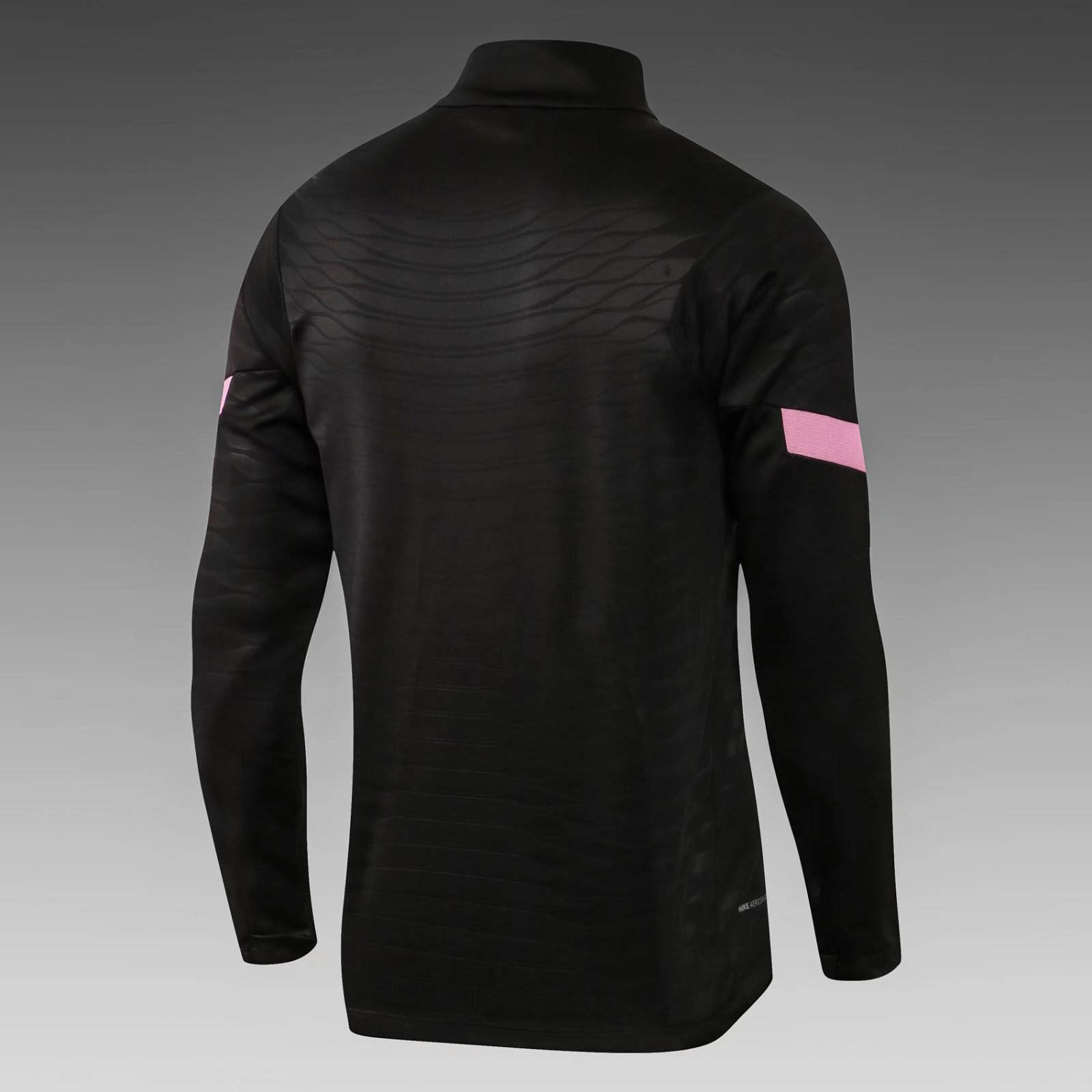 2021/2022 Psg Paris Saint-Germain Half-Pull Training Suit Black Set:football jersey mysite: unitedjerseyfootball 邓江浪:football