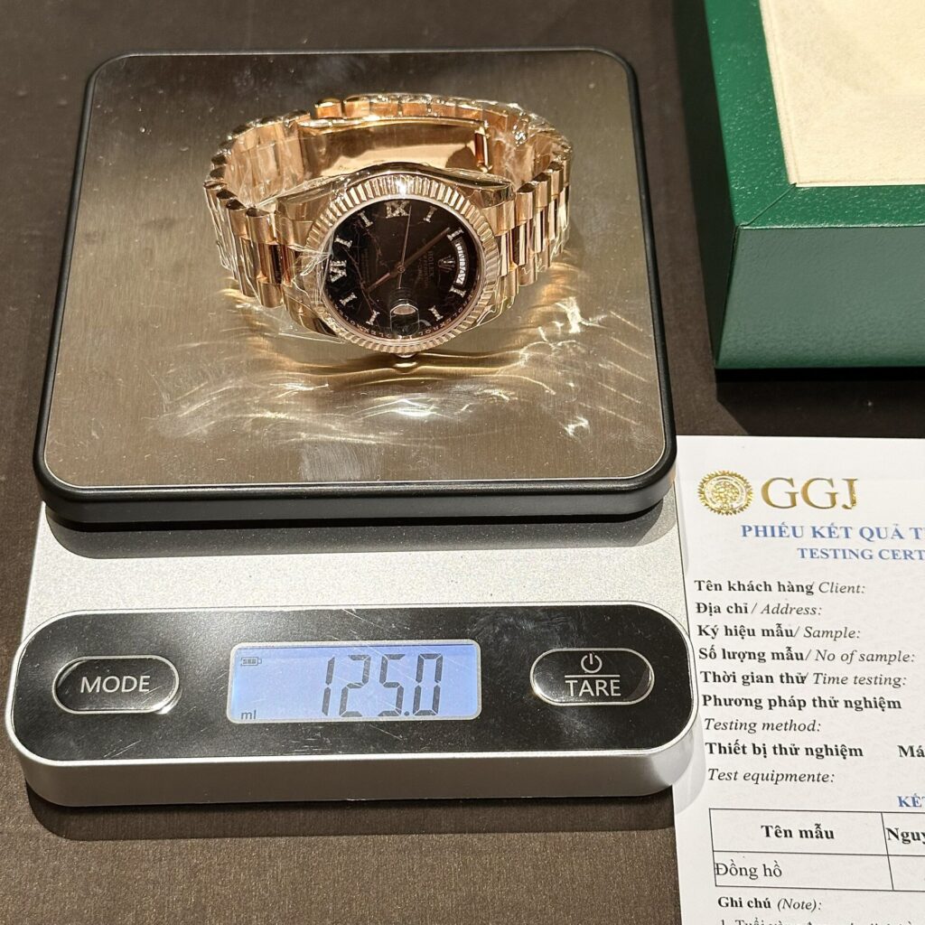 Đồng Hồ Rolex Day-Date Bọc Vàng Hồng Mặt Nham Thạch 40mm (1)
