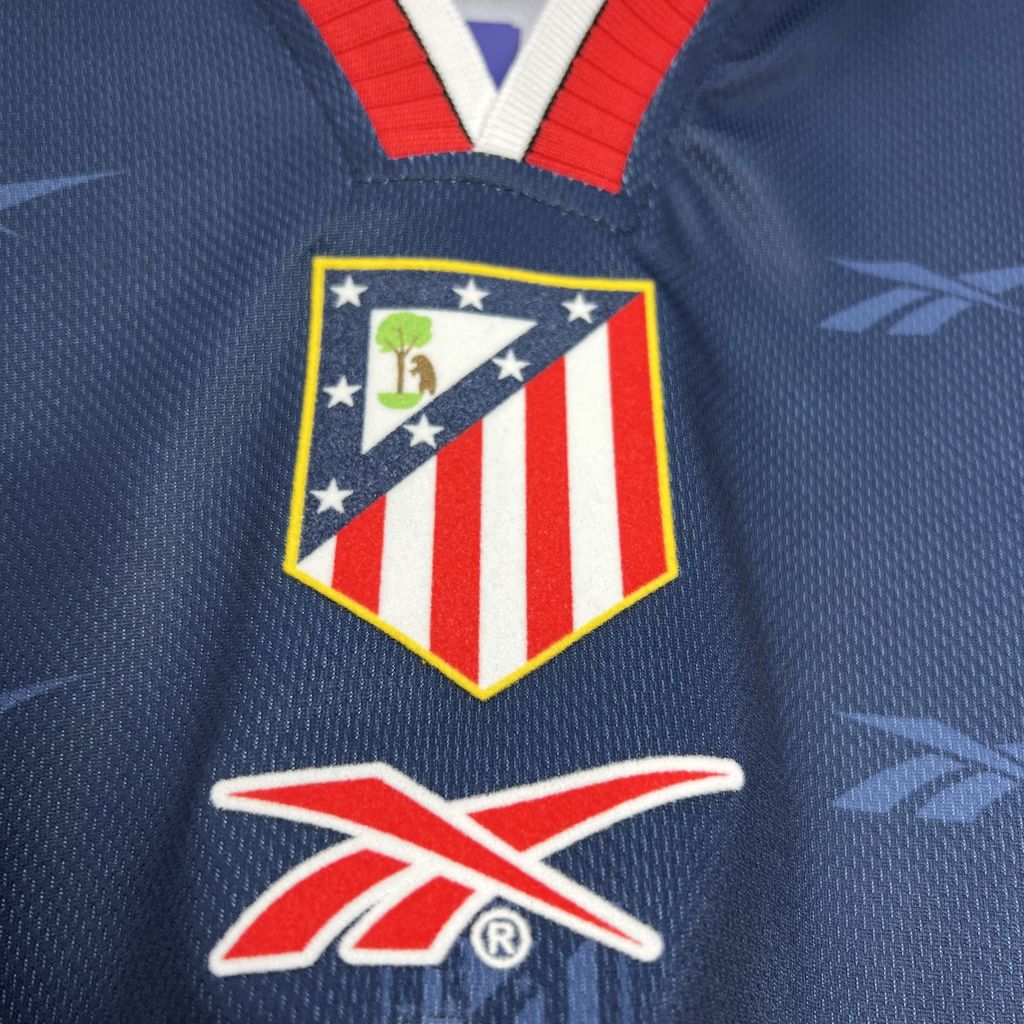 ManixJersey.com | Retro Atletico Madrid 1998-99 Away Jersey -Customize Name, Number and Patch | Worldwide Shipping