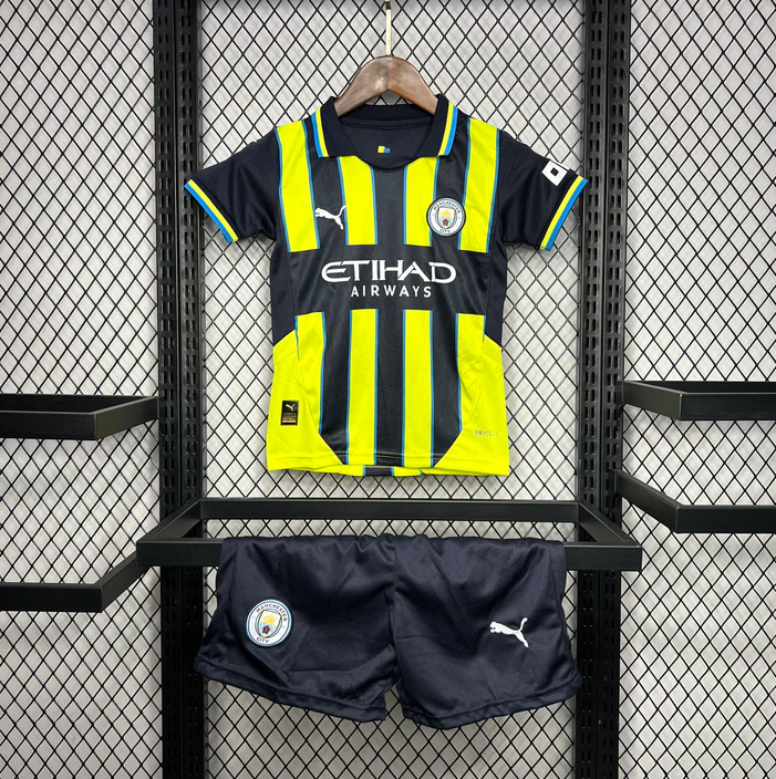 2024/2025 Manchester City Away Football Shirt Kids Size Suit-mysite Custom Football Kit- Nextkits
