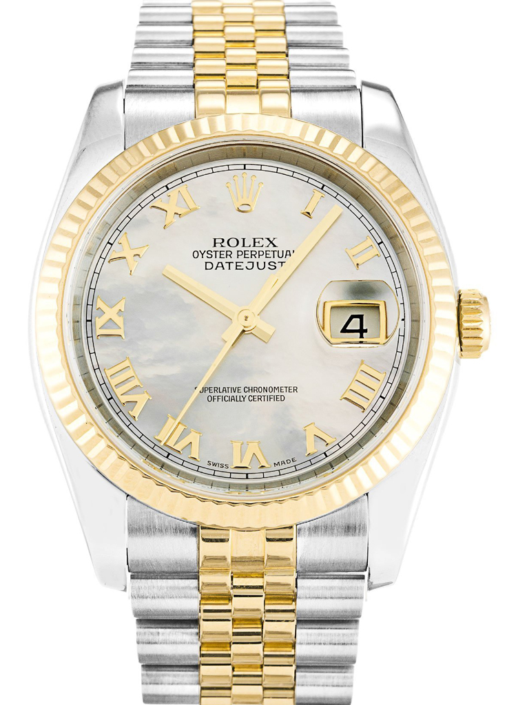 Replica Rolex Datejust 36mm Mother Of Pearl – White Dial 116233-fasswatch