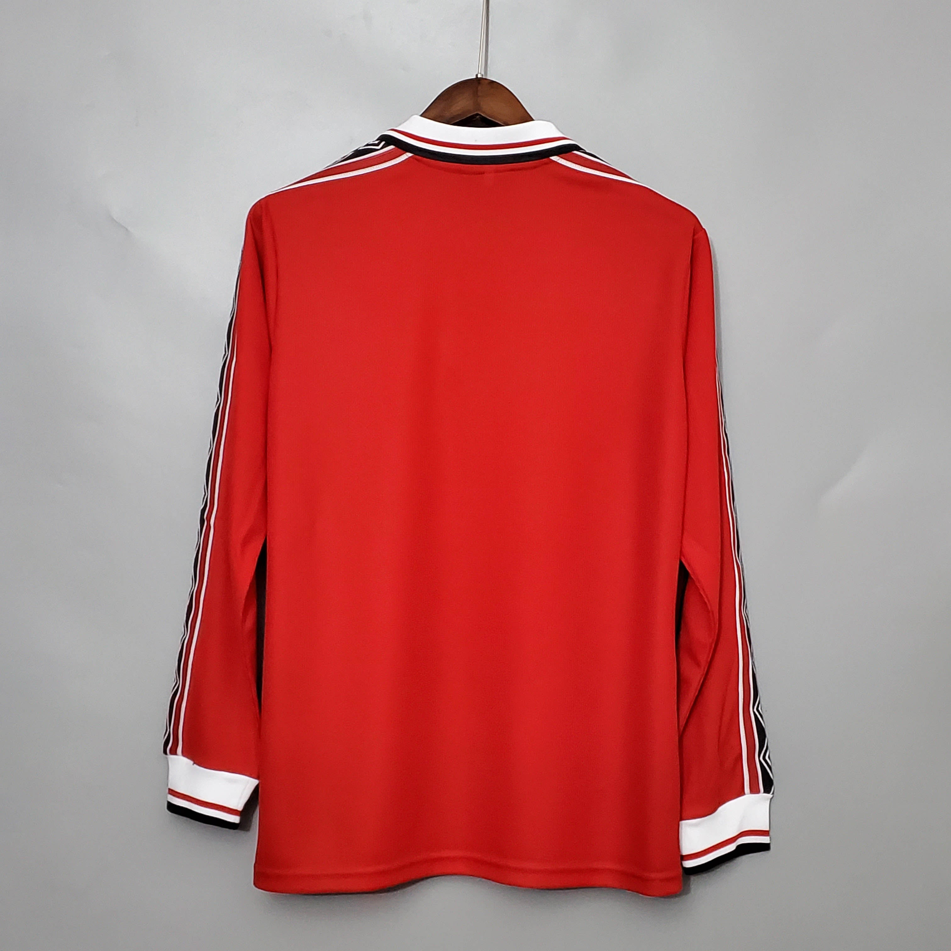 1998-1999 Retro Long Sleeve Manchester United Home Football Shirt 1:1 Thai Quality:football jersey mysite: unitedjerseyfootball 邓江浪:football