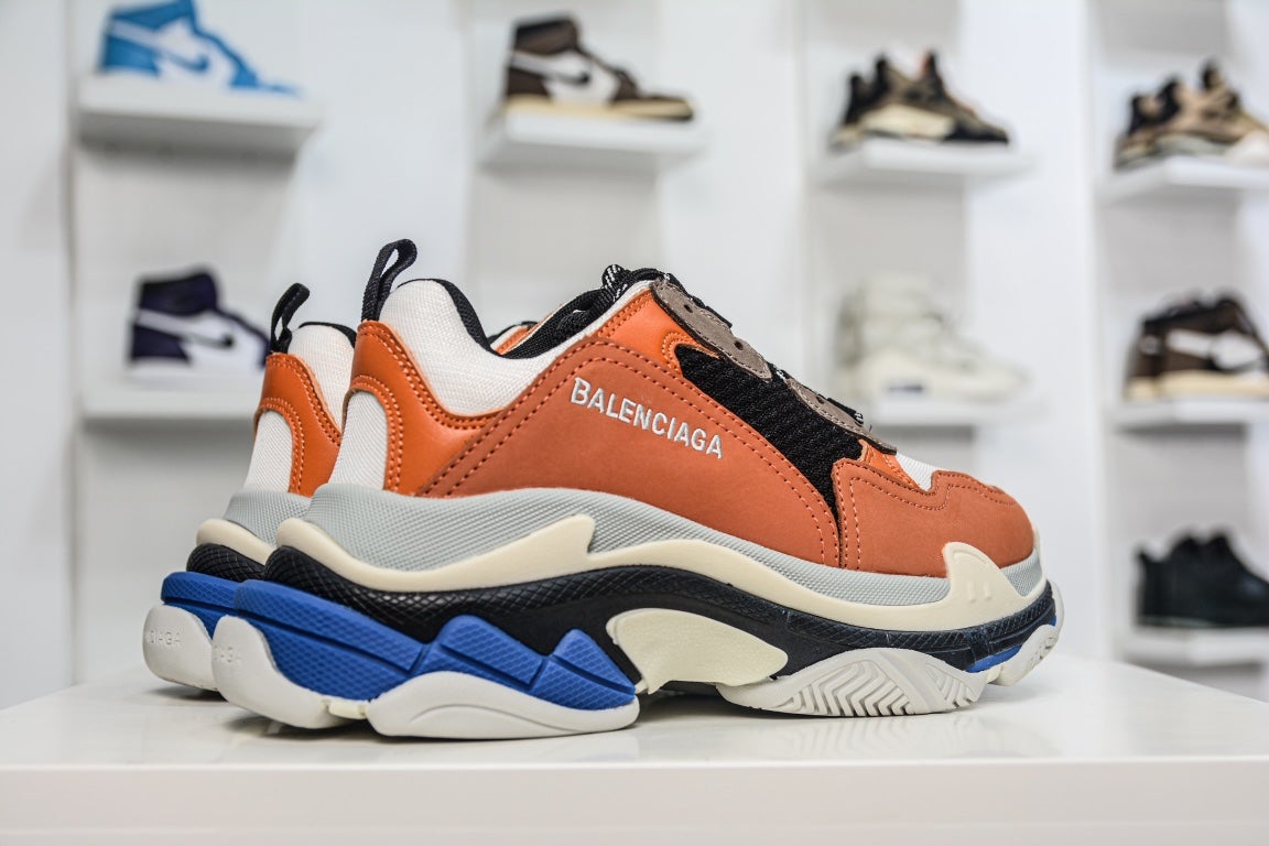 Balenciaga Triple S Sneaker Orange Grey Black、mysite、Cacoeks