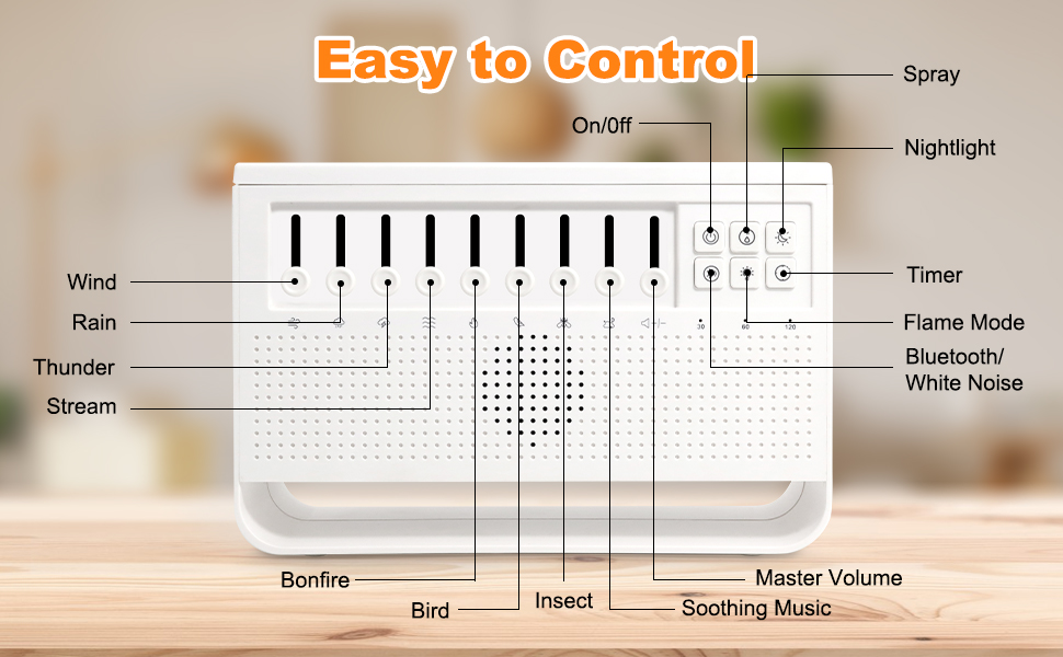 white noise humidifier, white noise sound machine with light, baby sound machine with light