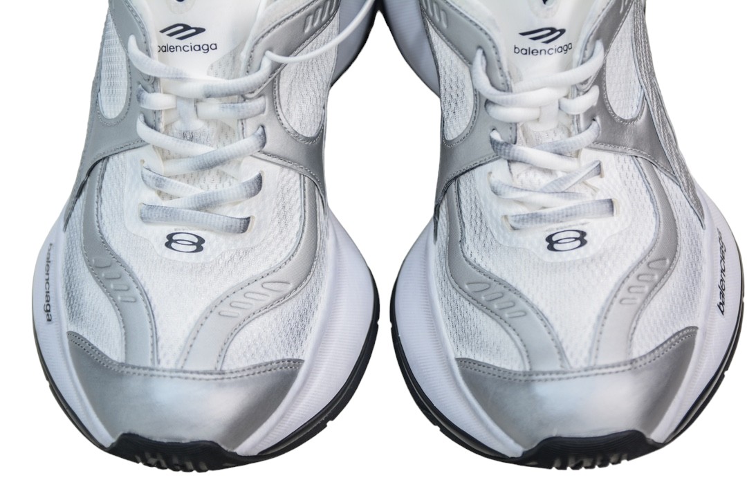 Balenciaga Circuit Sneaker in White Silver、mysite、Cacoeks