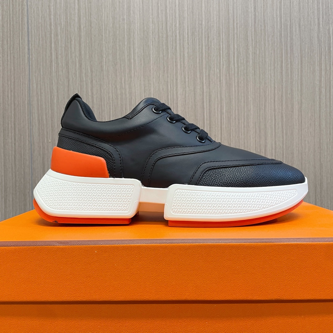 GIGA SNEAKER GLOSSY BLACK CALFSKIN、mysite、Cacoeks