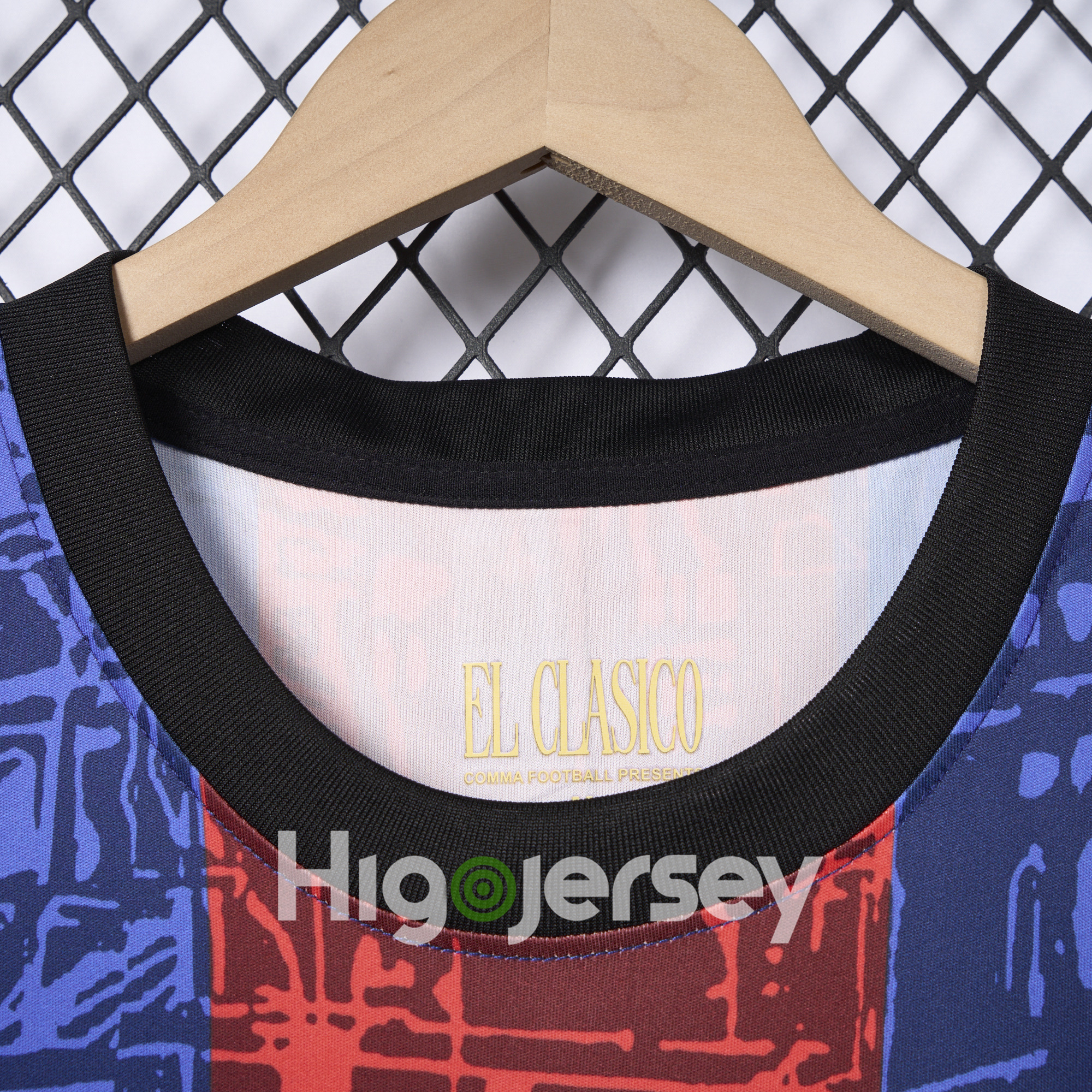 Higojerseys-Barcelona 2024-25 COMMA Messi Jersey - Fans Version