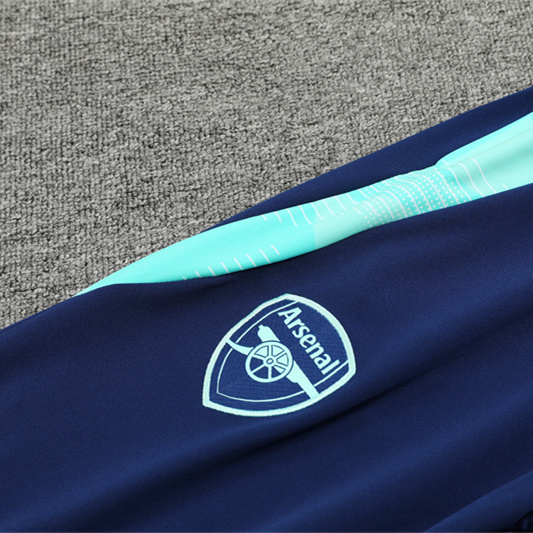 JerseysGala.com | Arsenal 24-25 Long Sleeve Training Set - Lake Blue -Customize Name, Number and Patch | Worldwide Shipping