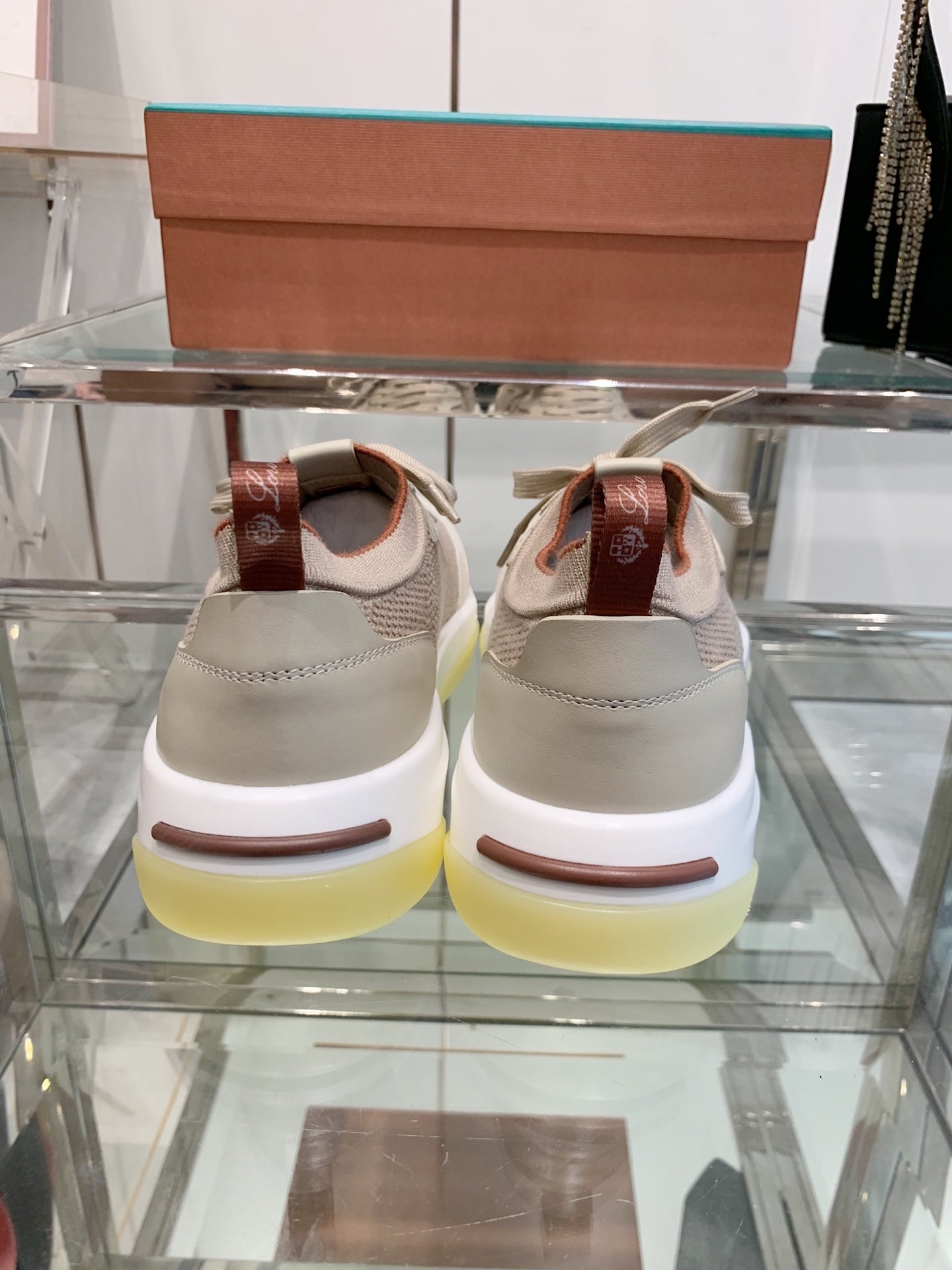 SNEAKER IN LIGHT PINK CANVAS MIX SUEDE WITH LAMBSKIN、mysite、Cacoeks