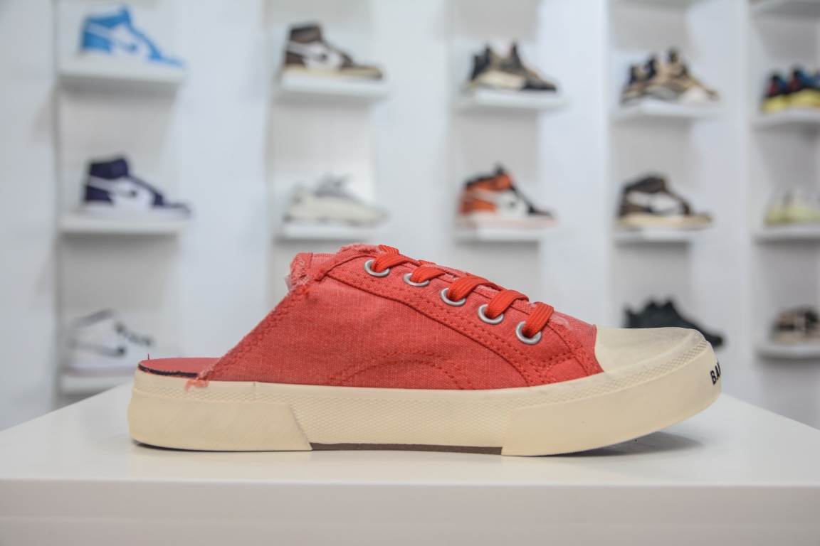 Balenciaga Paris Trainer Mule in Red、mysite、Cacoeks