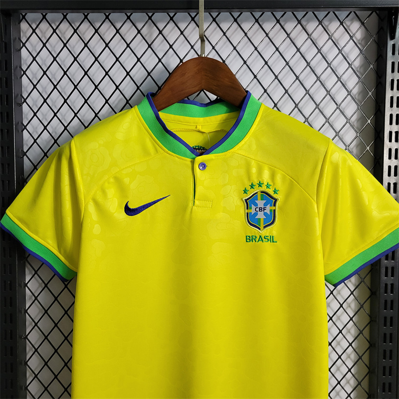 World Cup 2022 Brazil 22-23 Home Kids Kit:football jersey mysite: unitedjerseyfootball 邓江浪:football