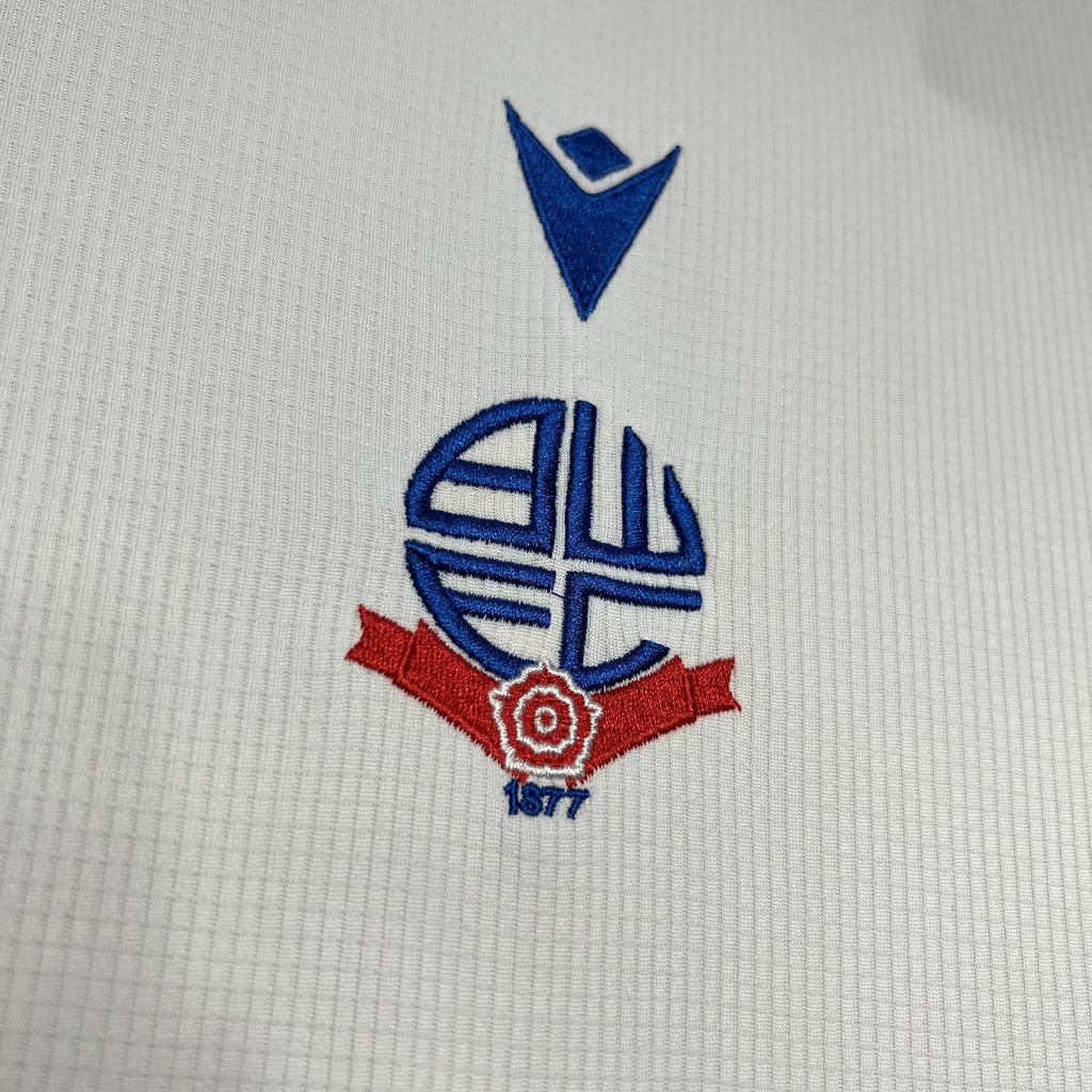 ManixJersey.com | Bolton Wanderers 24-25 Home Stadium Jersey - Fans Version -Customize Name, Number and Patch | Worldwide Shipping