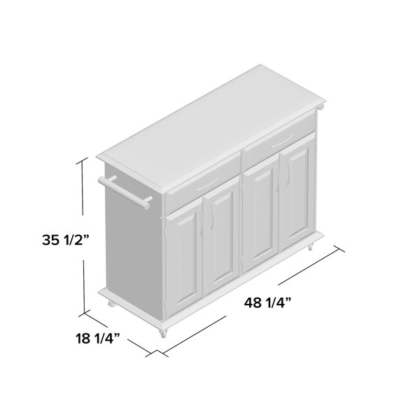 Hamilton Solid Wood Kitchen Cart