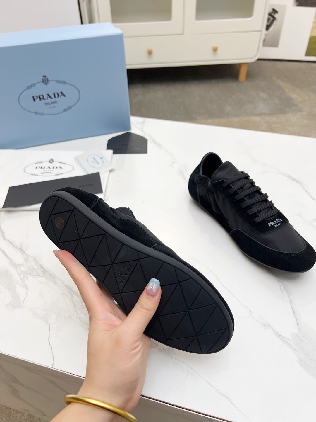 COLLAPSE SNEAKERS IN BLACK SUEDE AND NYLON、mysite、Cacoeks