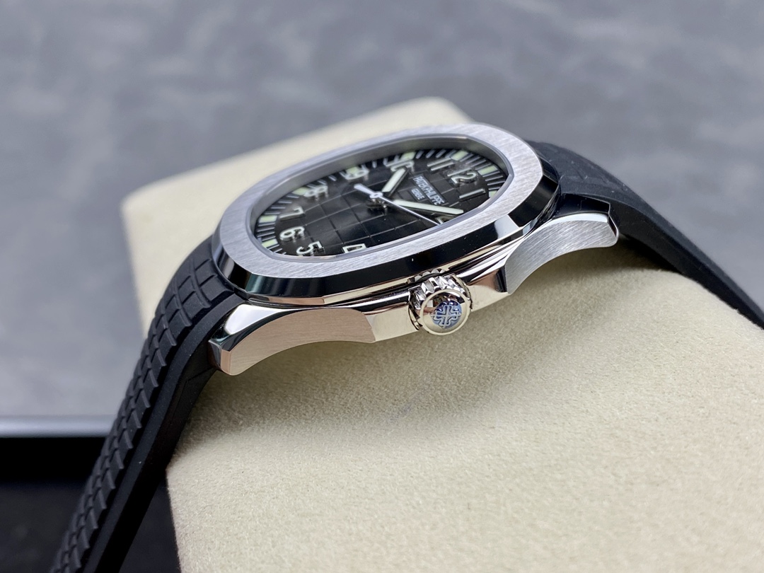 Patek Philippe Aquanaut 5167-001 SS 3KF Best Edition Gray Dial on Black Rubber Strap A324 Super Clone V3 24 i1685138765 1293 5