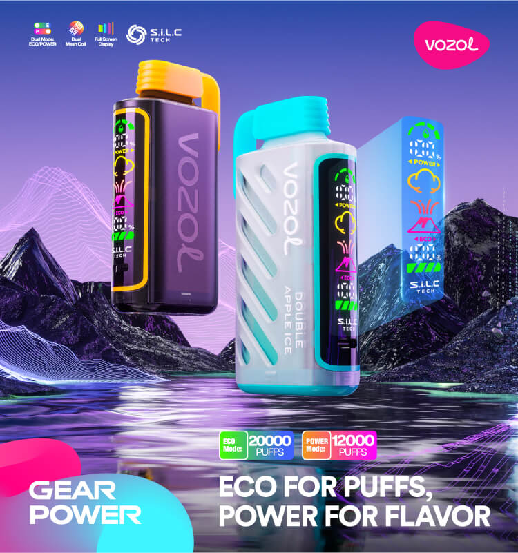  VOZOL Gear Power 20000 Puffs 50mg Dual Mode Disposable Vapevpae005 vapeing vape