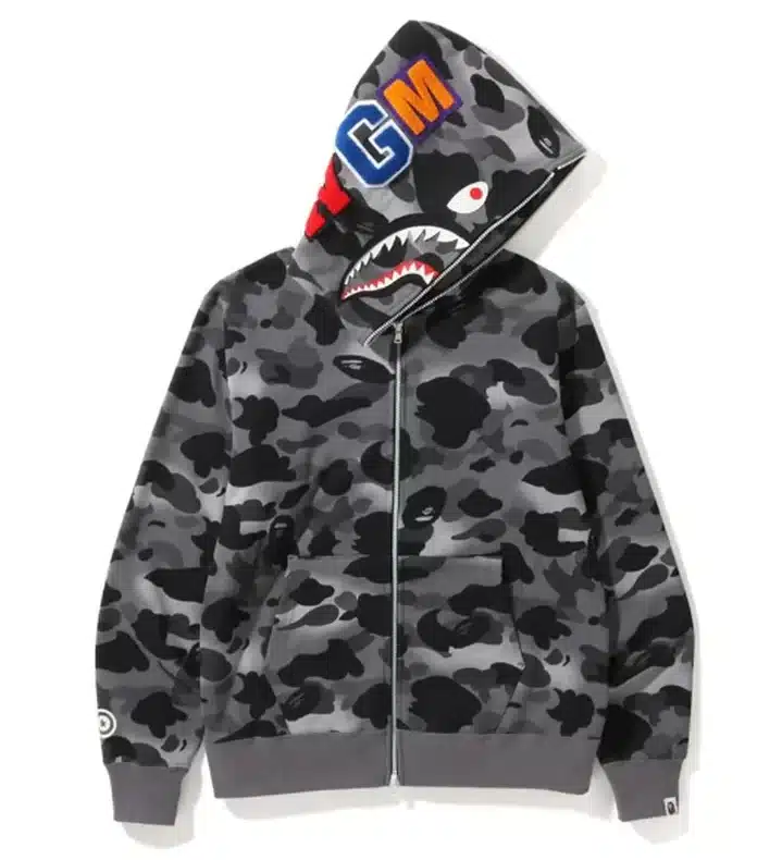 BAPE Grid Camo Shark Hoodie、mysite、Cacoeks
