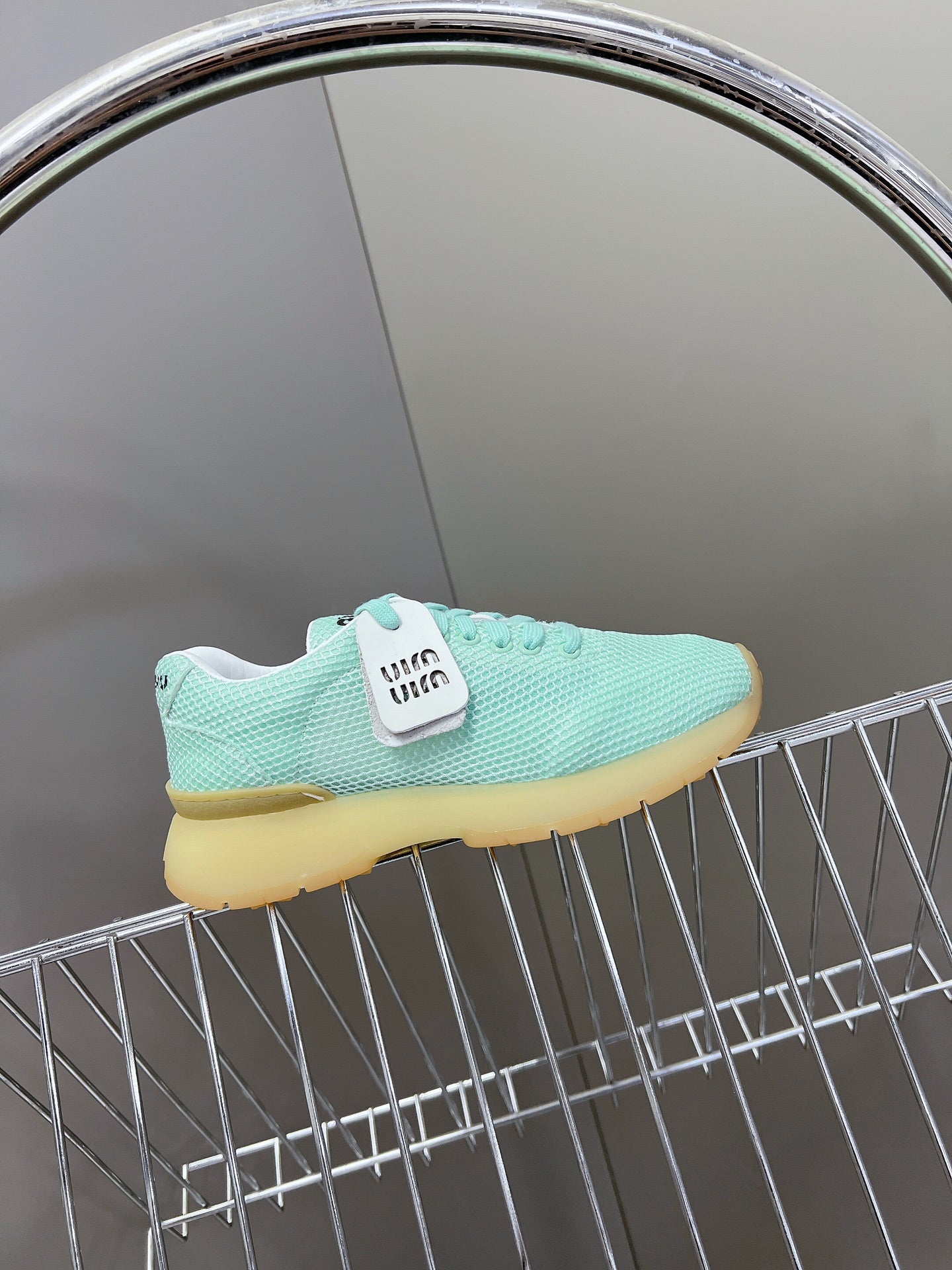 BASIC SNEAKERS IN TURQUOISE MESH、mysite、Cacoeks
