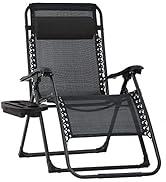 Patio Chair Zero Gravity Chair Lawn Chair Oversized Outdoor Chair XL Oversized Zero Gravity Chair...