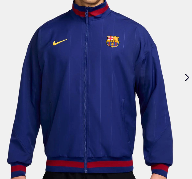 2025/2026 Barcelona Windbreaker Blue Soccer Jersey 1:1 Thai Quality:football jersey mysite: unitedjerseyfootball 邓江浪:football