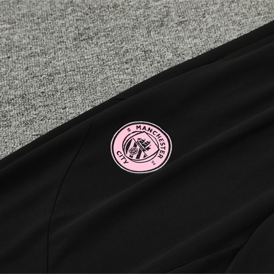 Higojerseys-Manchester City 24-25 Long Sleeve Training Set - Pink