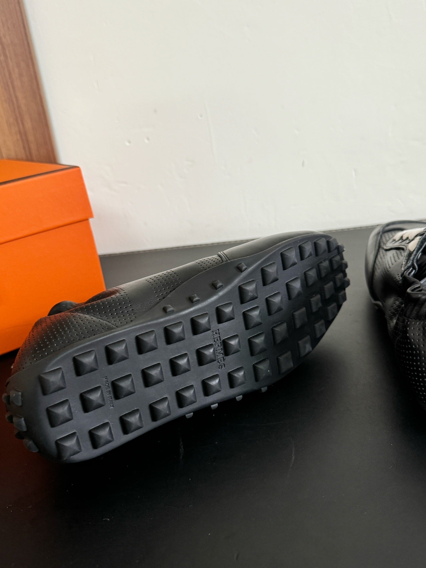 SKATEBOARD SHOES BLACK CALFSKIN、mysite、Cacoeks