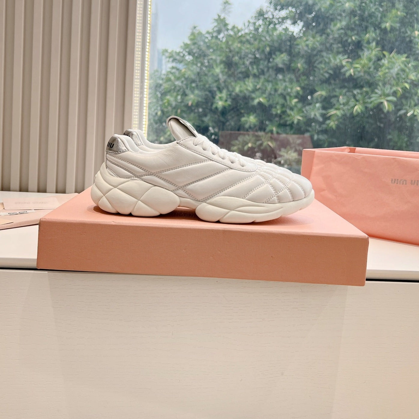 Women's Sneakers White Cowhide、mysite、Cacoeks